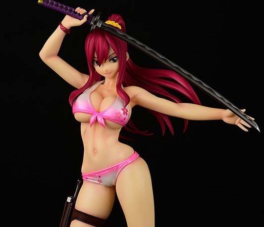 大人気TVアニメ『FAIRY TAIL』の「エルザ・スカーレット」水着フィギュアの再販が決定!