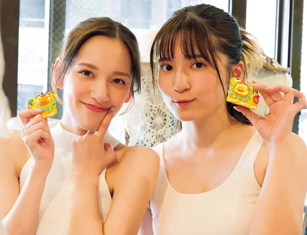 都丸紗也華&亜華梨が姉妹で「体をぴったり寄せ合う姿」に癒やされる