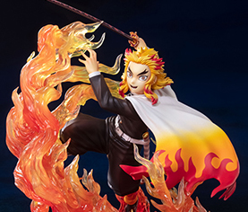 臨場感溢れる戦闘を炎エフェクトで忠実に再現！『鬼滅の刃』より「煉獄杏寿郎」のフィギュアが登場！