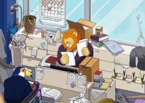 仕事の悩みも吹き飛ぶゆるい秋アニメ『アフリカのサラリーマン』