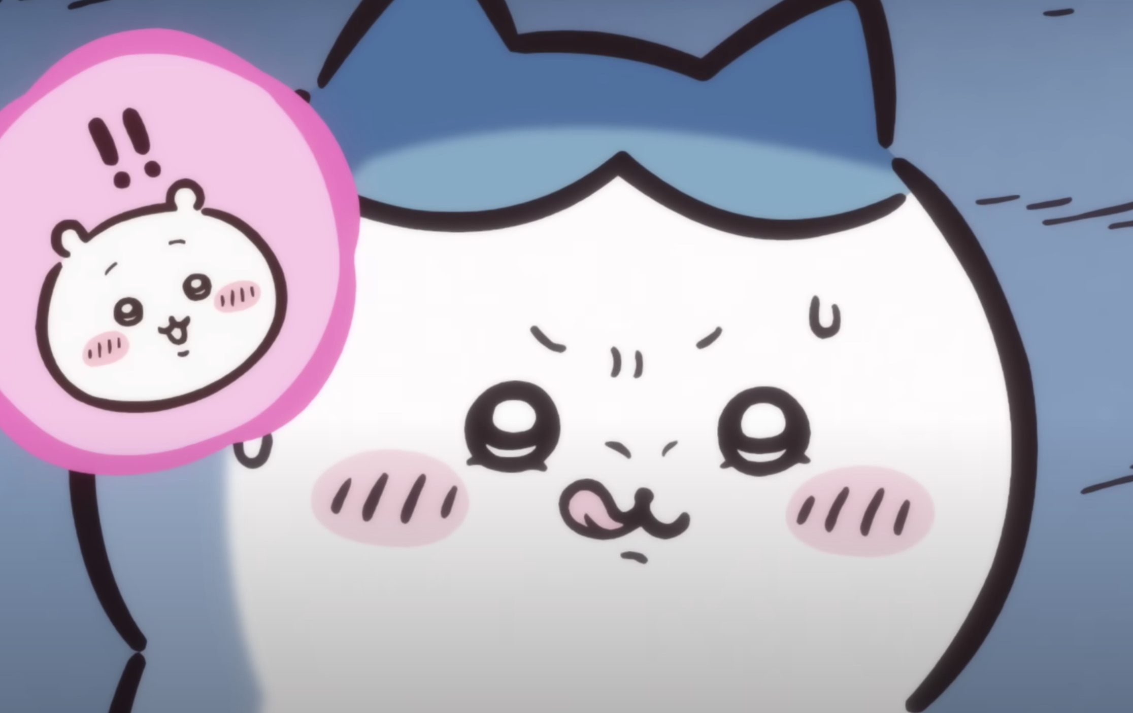 ハチワレの「舌ペロ」がカワイイ！　テレビアニメ「ちいかわ」第96話　無意識にやってるクセってあるよね【最新話レビュー】