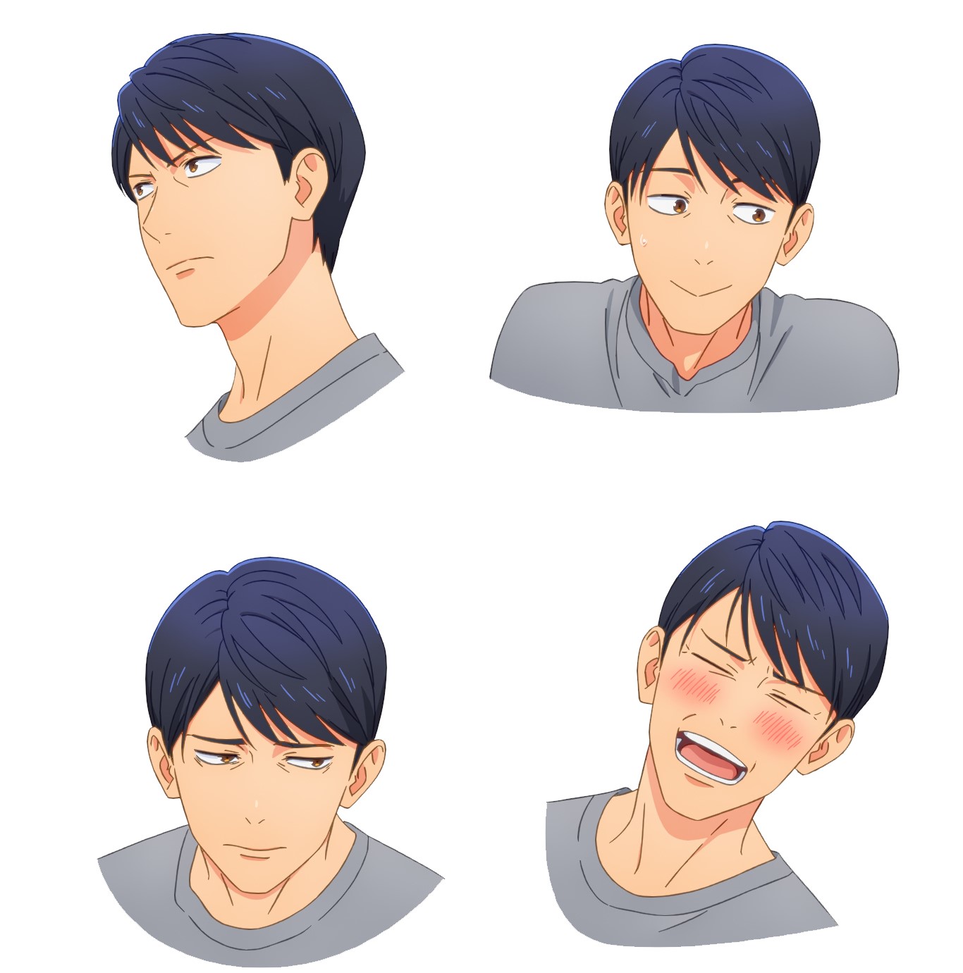 個性的な表情から酔っぱらい顔まで！秋アニメ『永久少年 Eternal Boys』おっさんアイドル6人の表情集を公開！