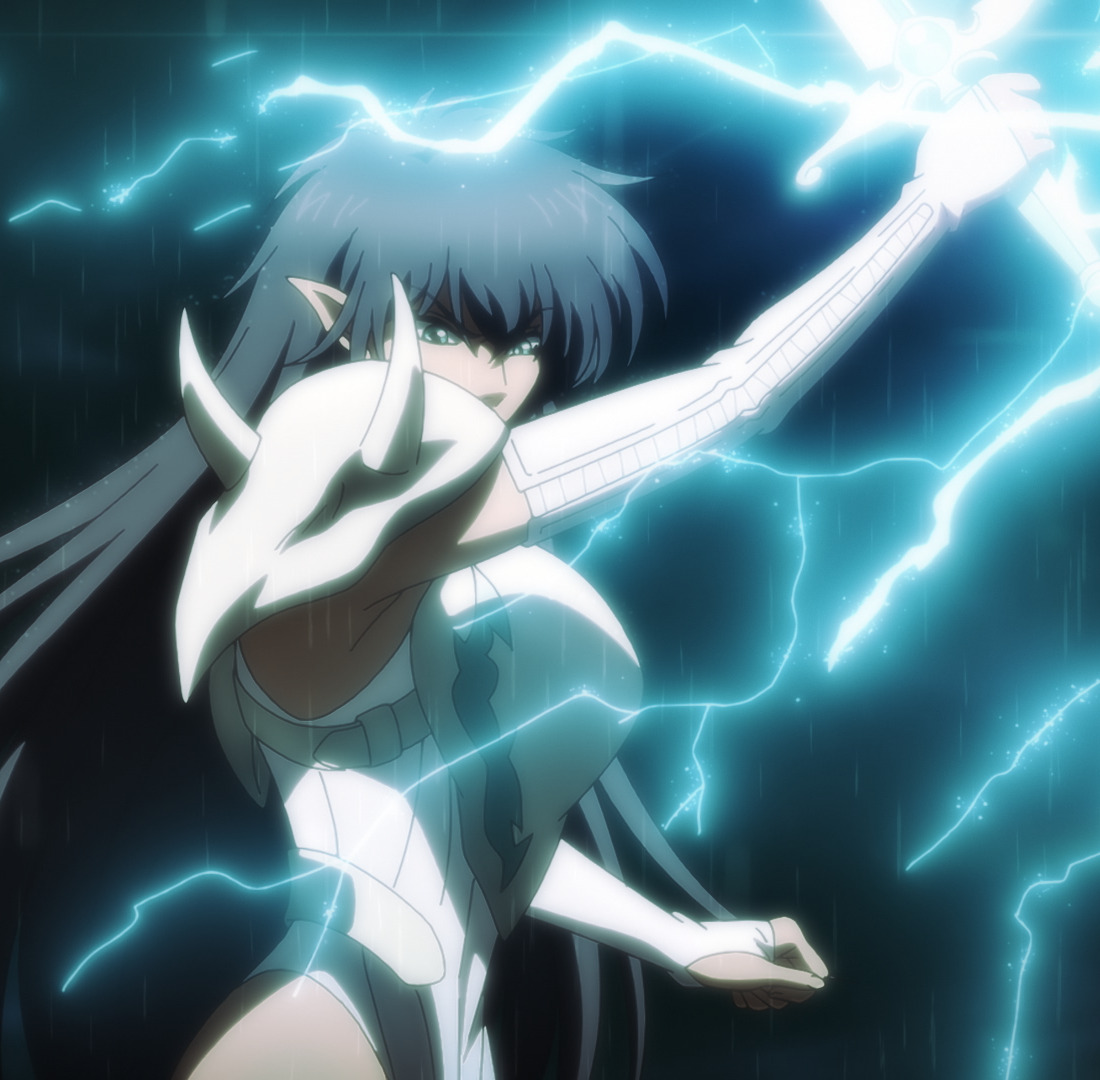 侵攻を再開したネイはついにダーク・シュナイダーと激突し……アニメ『BASTARD!!』第12話あらすじと場面カットが到着！