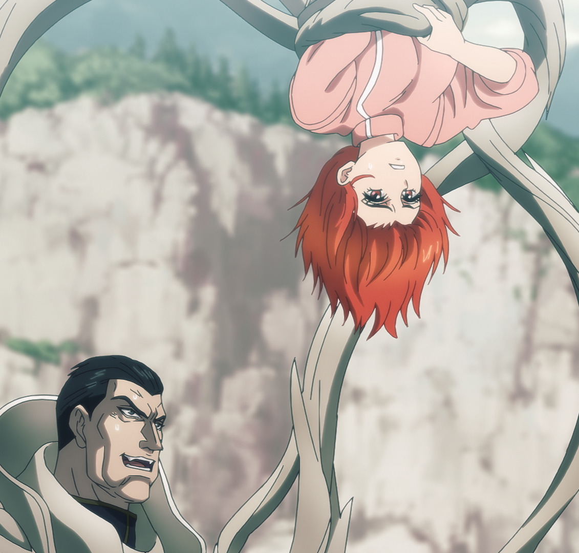 ヨーコを盾にされたダーク・シュナイダーに成す術はなく……アニメ『BASTARD!!』第23話あらすじと場面カットが到着！