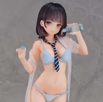 人気イラストレーター・mignon氏が描く「水を飲ませてくれない同級生」をフィギュア化!流行に敏感でイマドキJKな彼女と海へ