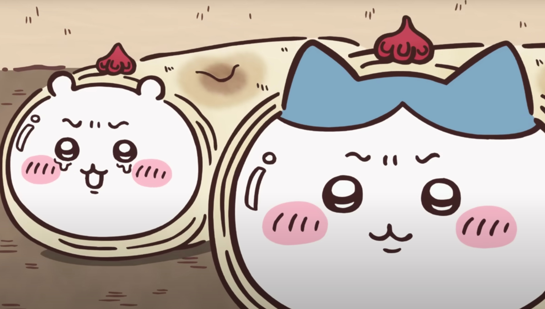 ちいかわとハチワレが春巻きになってカワイイ！TVアニメ「ちいかわ」第72話　2人がおいしく食べられる？【最新話レビュー】