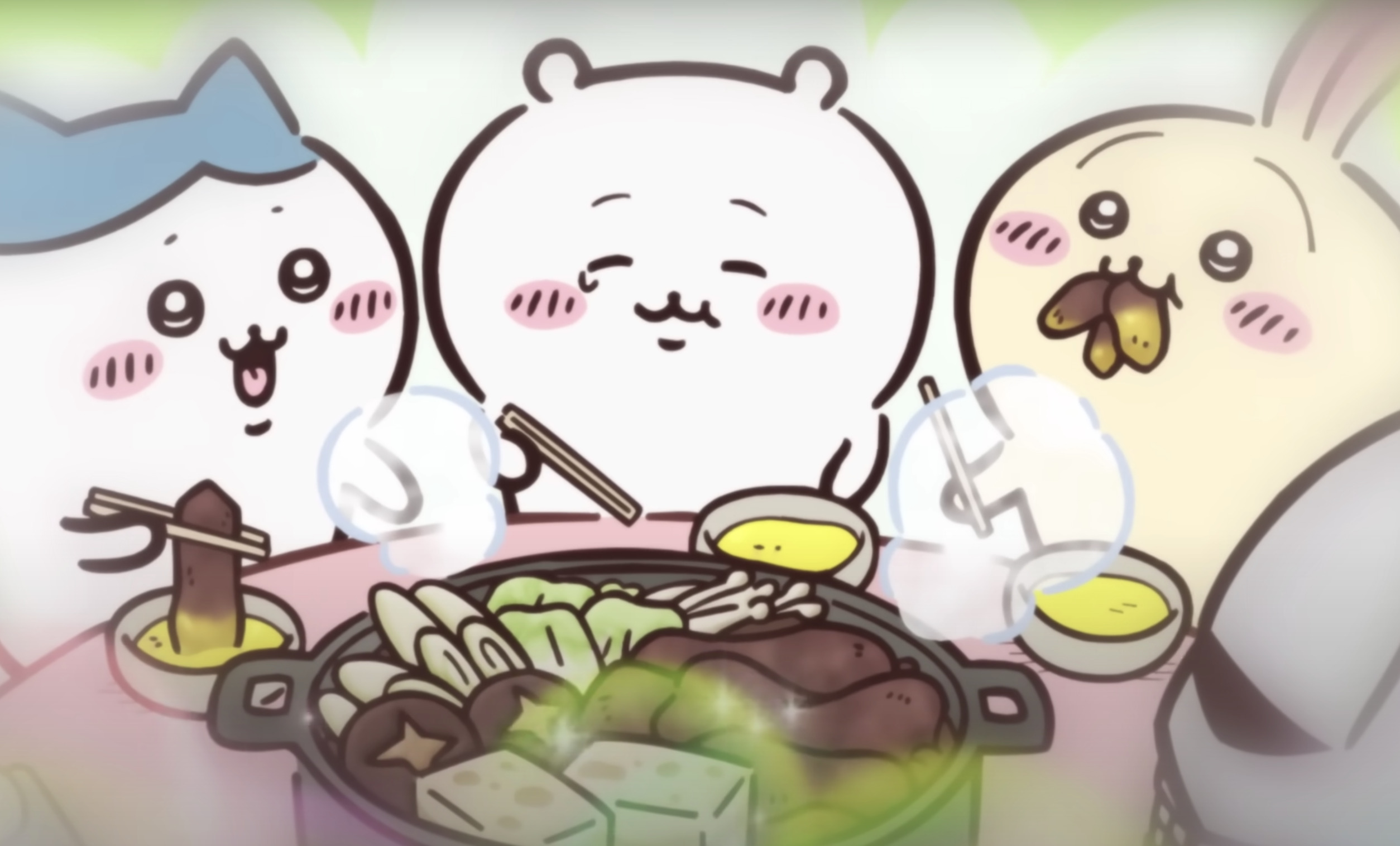 「すき焼きダンス」を踊るポシェットの鎧さんがカワイすぎる！テレビアニメ「ちいかわ」第114話　好きだからこそ禁止されても仲良くしたいもの【最新話レビュー】