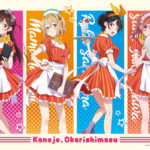 ダイナー風の衣装を着用した『かのかり』ヒロインたちのグッズが多数登場!TVアニメ『彼女、お借りします』とプリンセスカフェのコラボが決定!