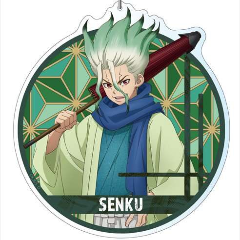 『Dr.STONE』のアクリルキーホルダーが新登場！キャラクターたちのイメージカラーをあしらった描き下ろしイラストを使用