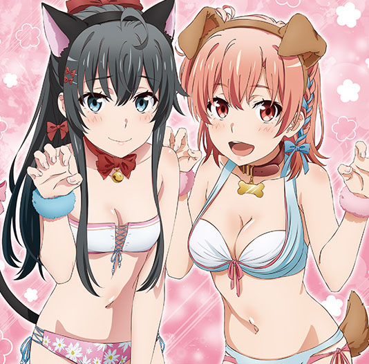 TVアニメ『俺ガイル。完』よりケモミミ水着姿の結衣と雪乃がたまらなくかわいい新作アイテムが登場！