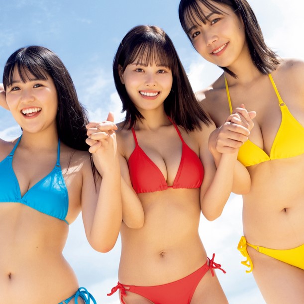 水着姿で「フレッシュな美ボディ」を披露！遠藤まめ・白石時・宮川みやびが週刊誌のグラビアページに登場