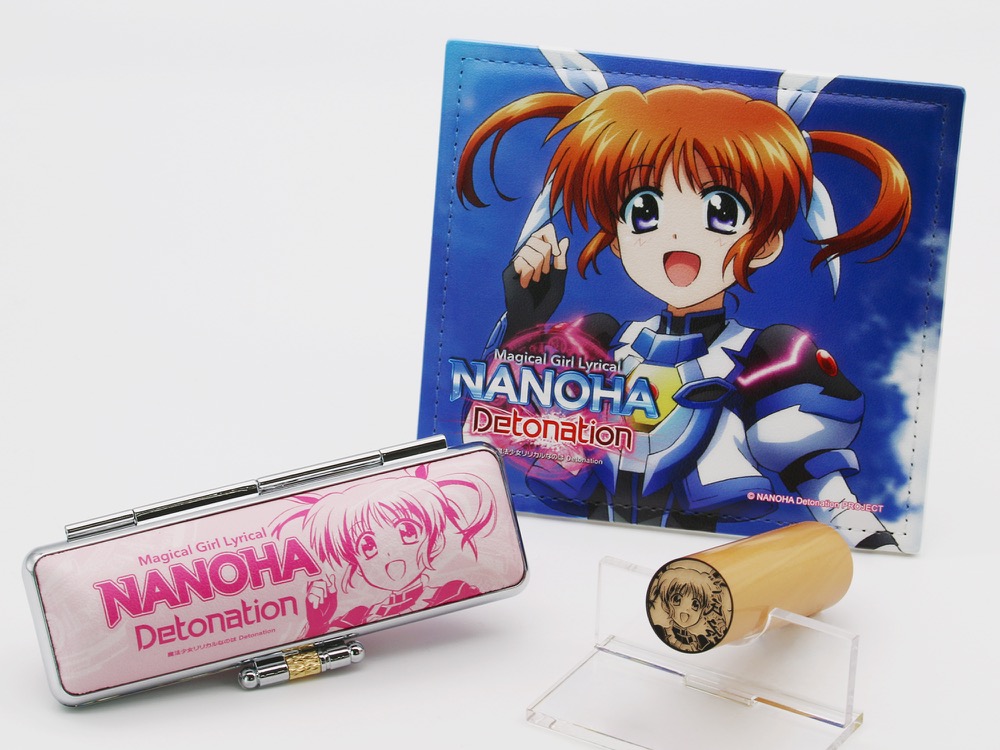 【痛印堂】『魔法少女リリカルなのは Detonation』より「なのは」「フェイト」「はやて」の華やかな痛印セットが登場！本日4月2日 17時から期間限定で受注販売開始